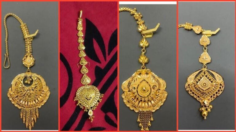 Gold Maang TikKa Design: खास मौकों पर पहनें दुल्हन ये शानदार गोल्ड मांग टीका डिजाइन