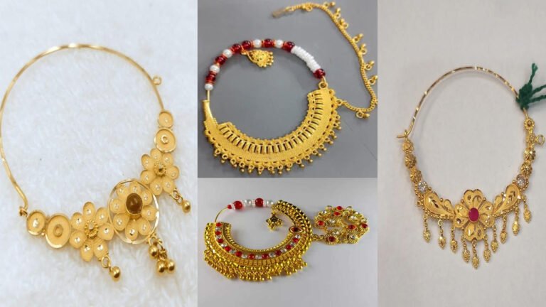 Gold nath design: दुल्हन के लिए लेटेस्ट गोल्ड नथ डिज़ाइन देखे