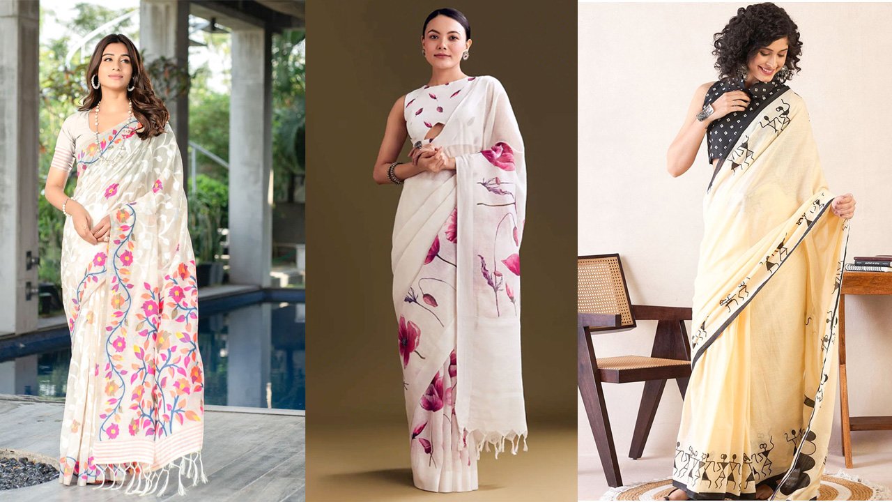 Pure cotton sarees : ये 3 कॉटन साड़ी के खूबसूरत डिजाइंस, जो आपके लुक को देंगे खूबसूरत और ब्यूटीफुल टच