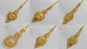 Gold Maang Tikka Design: ये खूबसूरत गोल्ड मांग टीका डिजाइन हर किसी पर जंचेंगे, देखें तस्वीरें