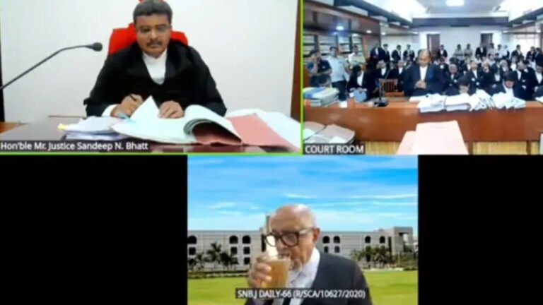 HIGH COURT - हाई कोर्ट की सुनवाई के दौरान बियर पीते दिखे वकील, अवमानना ​​की कार्यवाही शुरू