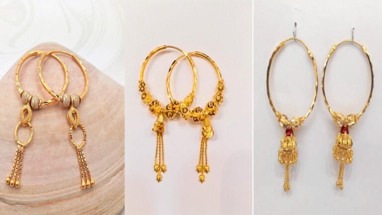 Gold Plated Hoop Design : बिल्कुल सोने जैसा दिखेगा, गोल्ड इयररिंग के ट्रेंडी डिज़ाइन