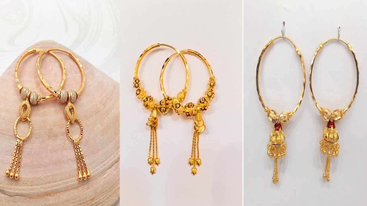 Gold Plated Hoop Design : बिल्कुल सोने जैसा दिखेगा, गोल्ड इयररिंग के ट्रेंडी डिज़ाइन