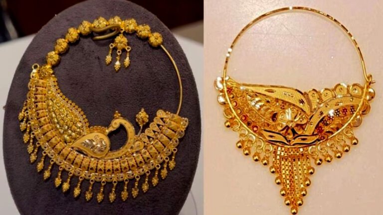 Gold nath design- ये गोल्ड नथ ट्रेंड में हैं, इन्हें पहनने से आपकी खूबसूरती में चार चांद लग जाएंगे