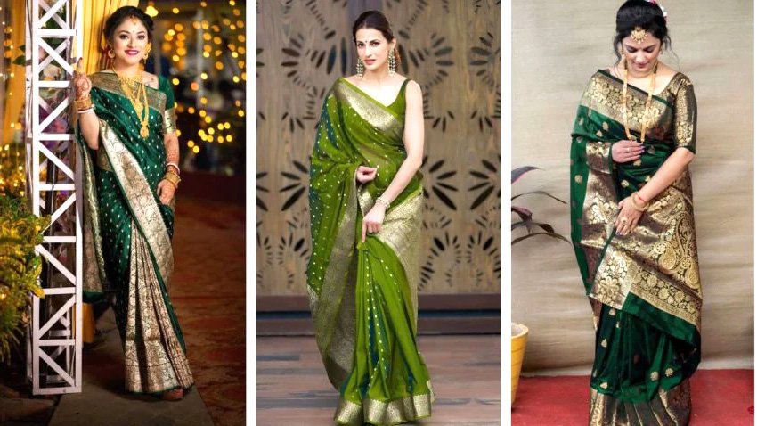 Green Saree Design: सावन और हरियाली तीज पर पहनें ये बेहतरीन हरी साड़ियाँ