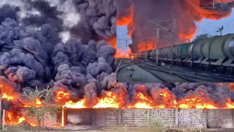 Train Accident : तमिलनाडु में मालगाड़ी दुर्घटनाग्रस्त, डीजल से भरे टैंकरों में लगी भीषण आग