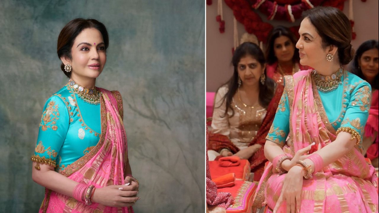 Nita Ambani - बेशकीमती साड़ियां पहन पूजा करने पहुंची अंबानी लेडीज, ननद-भाभी से लेकर सास नानी की सादगी भी देखने लायक