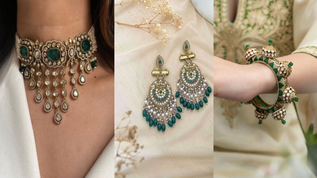 Sawan Jewellery Set - सावन मास के लिए ये ज्वेलरी सेट हैं बेस्ट, एक-एक करके देखें डिज़ाइन 5 Sawan Jewellery Set - सावन मास के लिए ये ज्वेलरी सेट हैं बेस्ट, एक-एक करके देखें डिज़ाइन