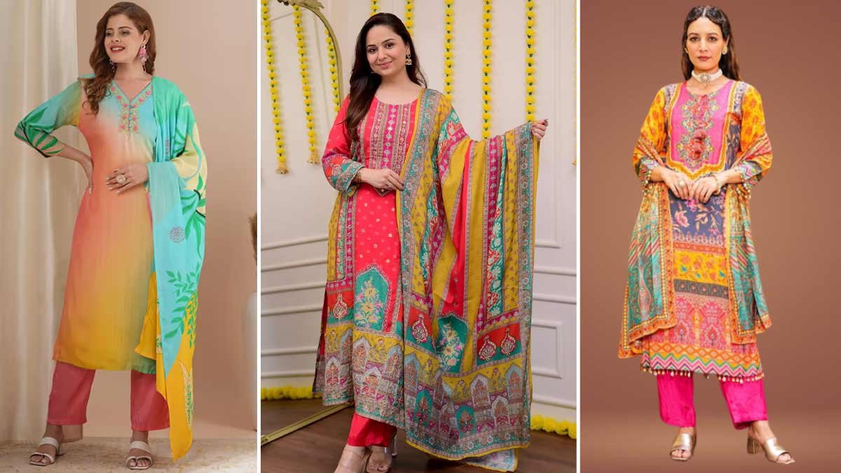 Stylish Kurta Pant: ऑफिस पार्टी में दिखेंगी खूबसूरत ,पहने ये कुर्ता सेट डिज़ाइन