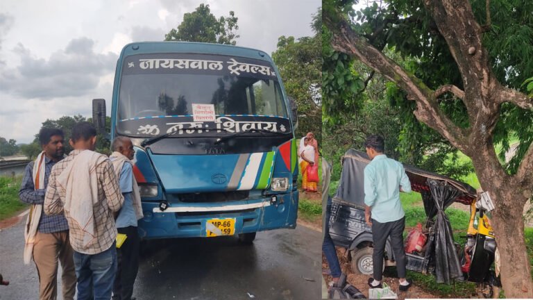 SINGRAULI - सिंगरौली में फिर हुआ बस हादसा, देखिये VIDEO