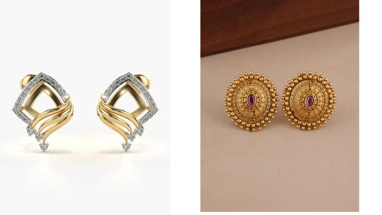 हर आउटफिट के साथ परफेक्ट लगेंगे इस तरह के Gold Mini Stud Earrings, चेहरे की बढ़ेगी खूबसूरती