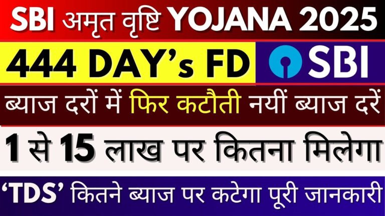 SBI Amrit Vrishti FD Scheme: अब पाएं सबसे ज्यादा ब्याज! 2025 की बेस्ट FD स्कीम