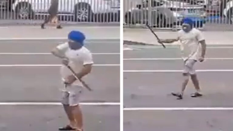 सड़क पर तलवार लहरा रहे सिख को पुलिस ने गोली मारी, मौत