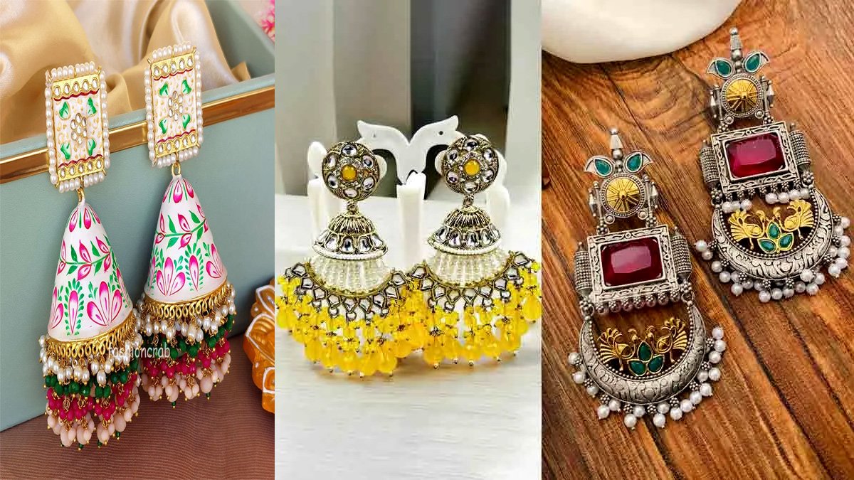 Jhmuka Designs: सूट संग स्टाइल करें ये ट्रेंडी इयररिंग्स डिजाइंस, लुक दिखेगा बेहद खास
