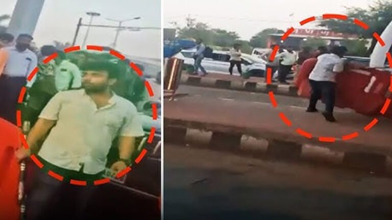 Dewas BJP MLA Manoj Chaudhary : 'चाचा विधायक हैं हमारे' विधायक के भतीजे ने टोल प्लाजा पर की जमकर गुंडागर्दी