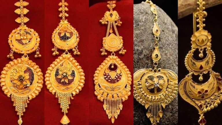 Maang Tikka Designs: ये गोल्ड मांग टीका लगेंगे बेहद खूबसूरत, देखें कलेक्शन