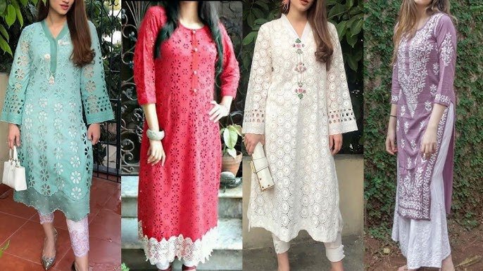 Chikankari Kurti Suit Set: चिकनकारी कुर्ता पहनकर दिखेंगी सबसे सुंदर, देख लें ये प्यारे सूट डिजाइन