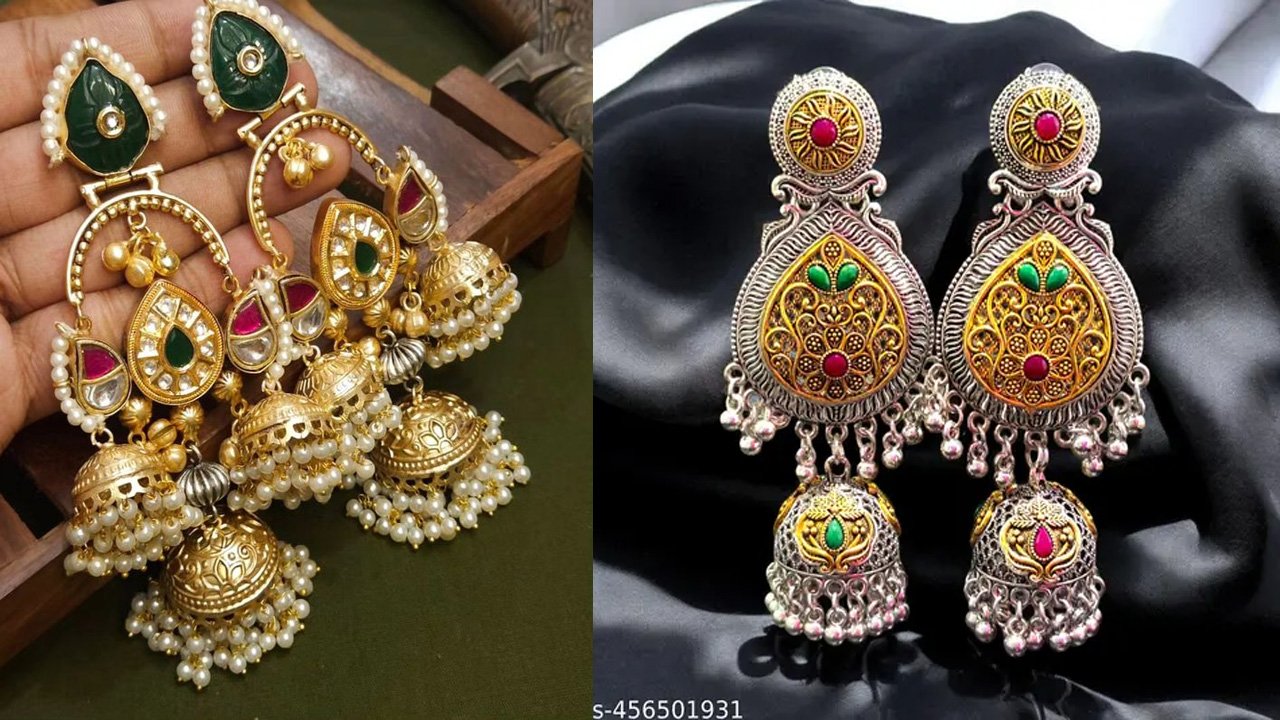 Kundan Jhumka Designs: कुंदन झुमका के ये डिज़ाइन ट्रेडिशनल आउटफिट के साथ बेहद खूबसूरत लगेंगे
