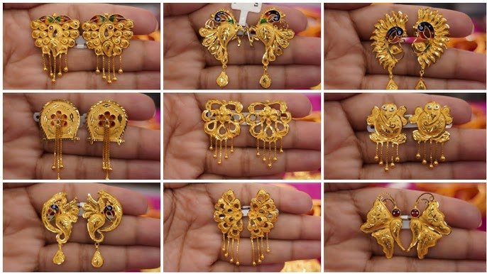 Gold Tops Designs: गोल्ड इयररिंग के ये लेटेस्ट डिजाइन आपको देंगे खूबसूरत लुक