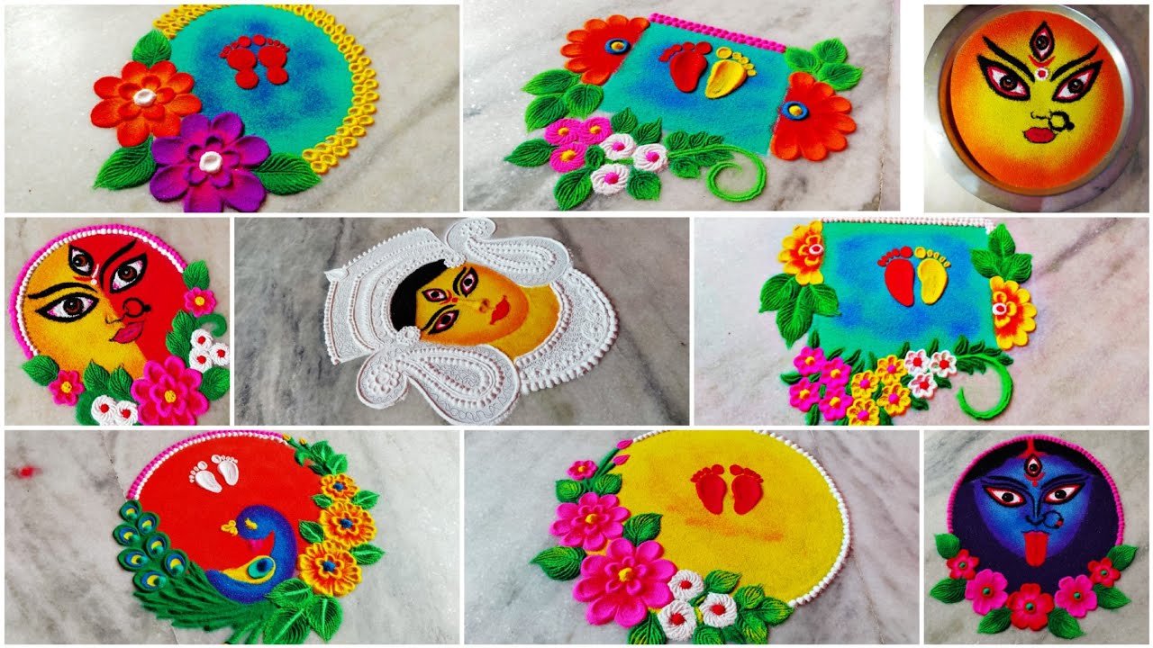 Navratri Rangoli 2025: ट्राई करें ये ट्रेडिशनल और मॉडर्न देवी दुर्गा के रंगोली डिजाइन