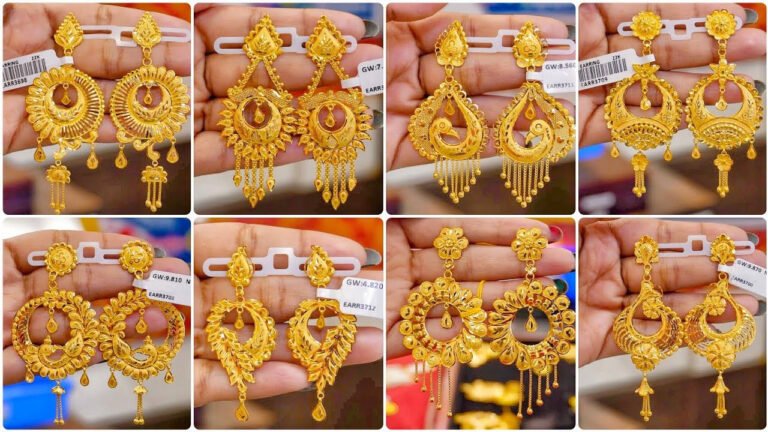 Bridal Gold Earrings: नई नवेली दुल्हन के लिए बेस्ट हैं,लटकन वाले सोने के ये झुमके,देखें डिजाइन्स