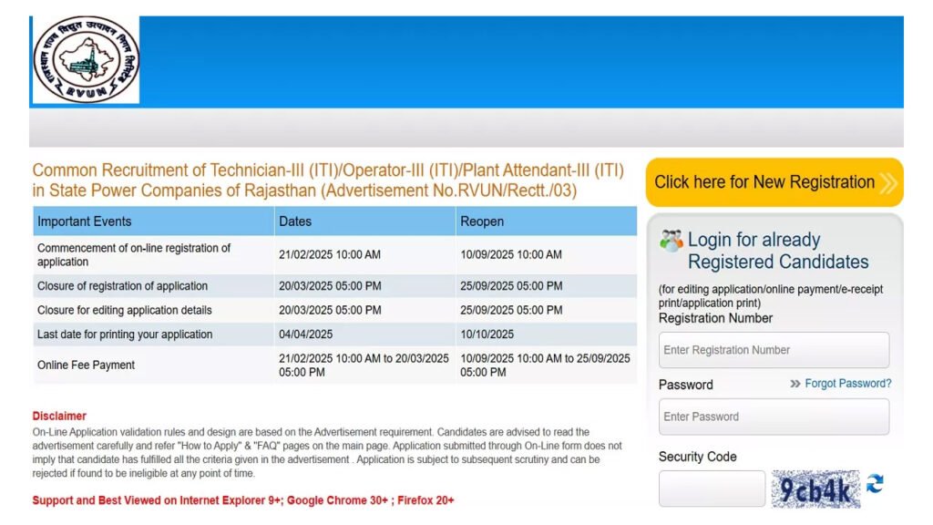 राजस्थान में बिजली विभाग में 2163 पदों पर भर्ती, आज से शुरू हुए आवेदन