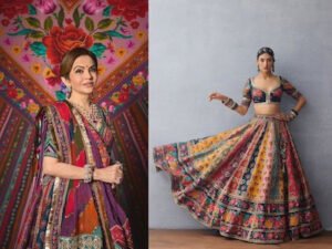 Nita Ambani Navratri Look: नीता अंबानी के बनारसी लहंगे में दिखें नवरात्रि के 9 रंग, डांडिया नाइट लुक
