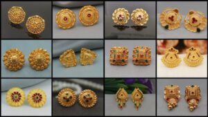 Gold Tops Design: आंटियाँ घर पर भी ऐसे ही हैवी टॉप पहनती हैं, देखें सोने के स्टड इयररिंग्स के खूबसूरत डिज़ाइन