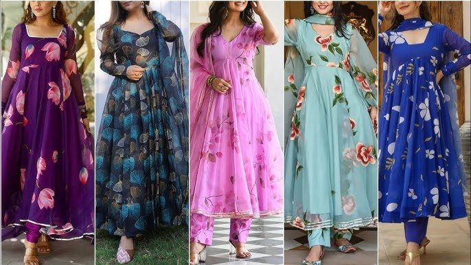 Anarkali Suit Design: त्योहारों के लिए खूबसूरत फ्लोरल प्रिंटेड अनारकली सूट डिज़ाइन देखे