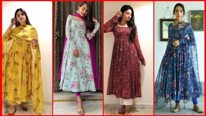 Anarkali Suit Design: त्योहारों के लिए खूबसूरत फ्लोरल प्रिंटेड अनारकली सूट डिज़ाइन देखे