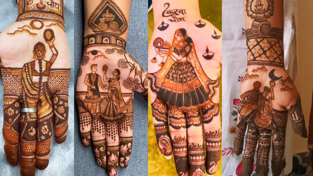 Karwa Chauth Mehndi Design: हाथों में रचाएं पियां के नाम की मेहंदी देखें लेटेस्ट मेहंदी डिजाइन