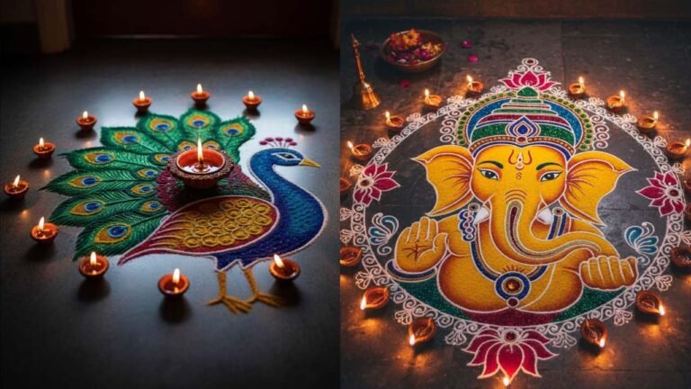 Diwali 2025 : फूलों से लेकर मां लक्ष्मी के चरणों तक, घर की रौनक बढ़ा देंगी ये 5 स्पेशल Rangoli Designs