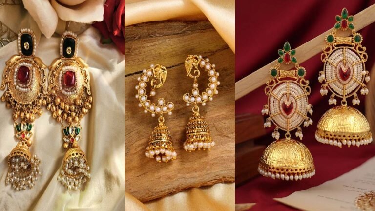 Jhumka Design: गोल फेस वाली लड़कियों के लिए बेस्ट हैं इस तरह के झुमके, शादी पर पहनने के लिए हैं बेस्ट