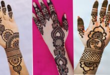 Karwa Chauth Mehndi Design: हाथों में रचाएं पियां के नाम की मेहंदी देखें लेटेस्ट मेहंदी डिजाइन 8 Karwa Chauth Mehndi Design: हाथों में रचाएं पियां के नाम की मेहंदी देखें लेटेस्ट मेहंदी डिजाइन