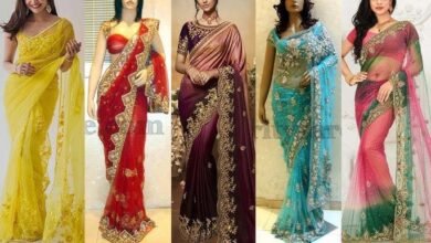 Latest Saree Design: अपनी शादी के रिसेप्शन में डिज़ाइनर साड़ियाँ पहनकर अपनी खूबसूरती का जलवा बिखेरें