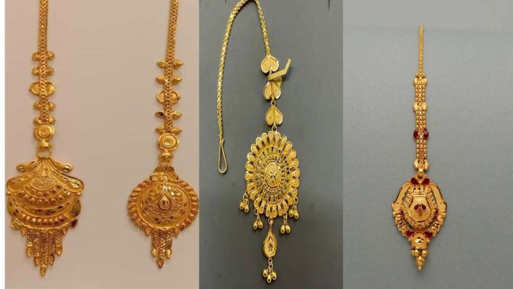 Gold Maang Tikka Design: ये खूबसूरत मांग टीका डिज़ाइन हर किसी पर जंचेंगे, देखें तस्वीरें