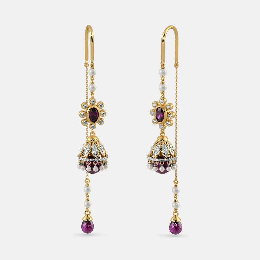 Gold Sui Dhaga Earring: करवा चौथ के लिए बेस्ट है, ये खूबसूरत गोल्ड सुई धागा ईयररिंग, देंगे रॉयल लुक