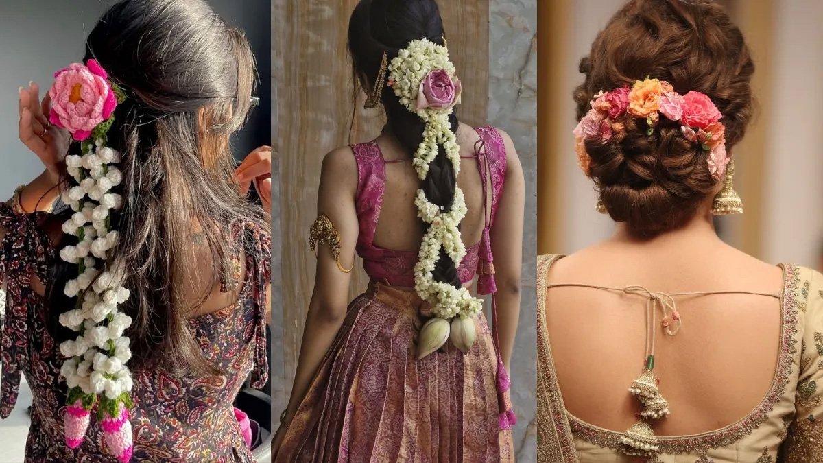 Karwa Chauth Hairstyle 2025 पर इन आर्टिफिशियल गजरा से आप भी बना सकती हैं सुंदर सा बन