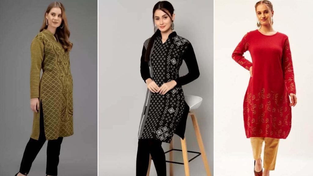 Woolen Kurti Design: सर्दी आने से पहले खरीदें ये क्लासी वूलन कुर्तियां, ऑफिस वियर के लिए हैं बेस्ट