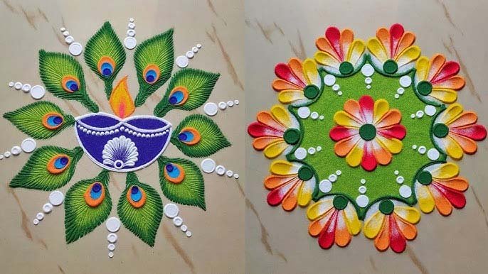 Rangoli Designs: मिनटों में बनाएँ सुंदर रंगोली डिज़ाइन,देखे लेटेस्ट कलेक्शन