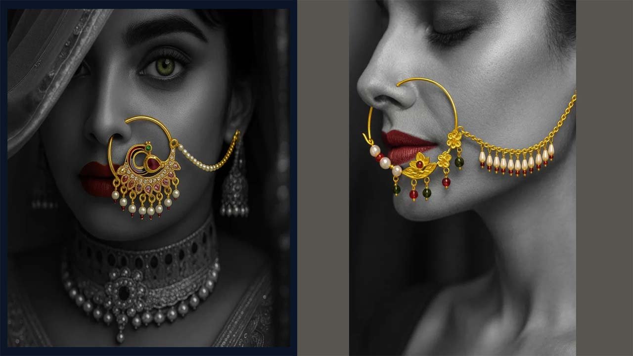 Bridal Nath Designs 2025: ट्रेंडिंग गोल्ड नथिया जो बॉलीवुड स्टाइल में दुल्हन को बनाएं रानी​