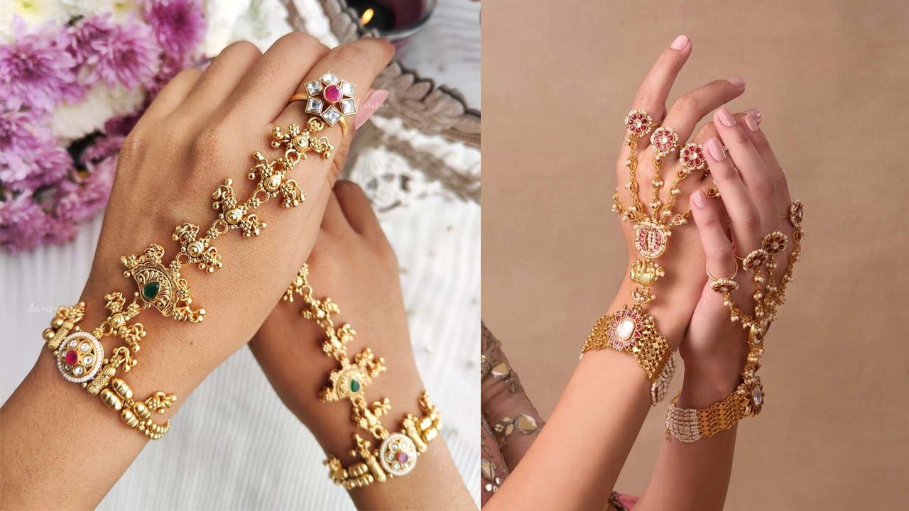 Bridal Look के लिए बेस्ट हैं Hathphool, देखें एक से एक डिजाइंस