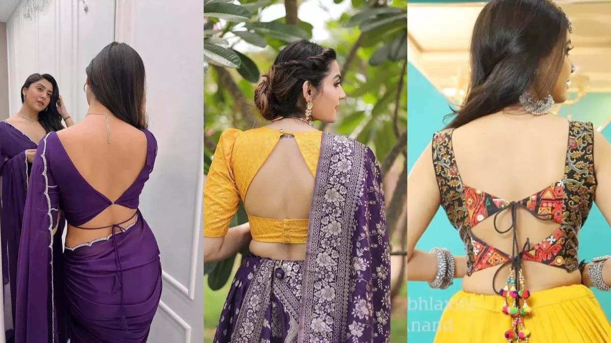 Backless Blouse का बोल्ड जलवा Deepika-Alia जैसी बॉलीवुड हसीनाओं से सीखें शादी सीजन में बेस्ट दिखना