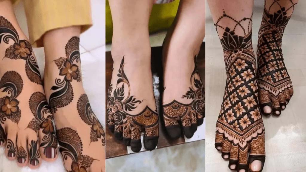 Bridal Mehndi Design: दुल्हन के पैरों पर ट्रेंडी मेहंदी डिज़ाइन खूबसूरत लगेंगी ,तस्वीरें देखें