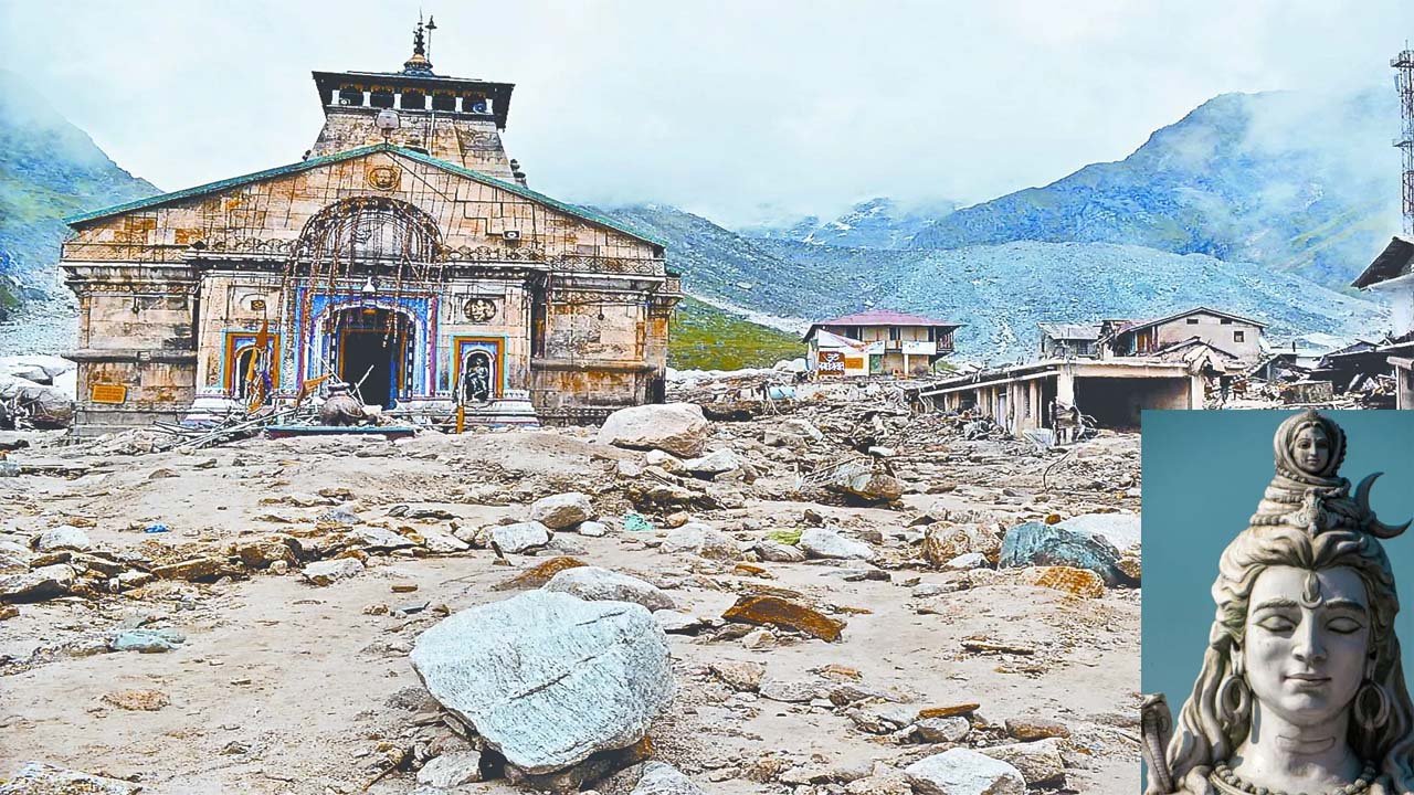 Kedarnath - केदारनाथ में तबाही मचाने वाली चट्टानों पर उकेरे भगवान शिव के रूप