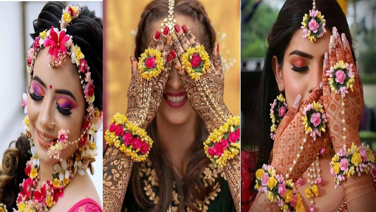 Flower Jewellery Set: अपने मेहंदी फंक्शन में ट्रेंडी फ्लावर ज्वेलरी सेट के साथ आकर्षक लुक पाएँ