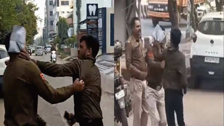 BHOPAL - फ्री में ब्रेक लगवाने के लिए कांस्टेबल ने 2 को पीटा....