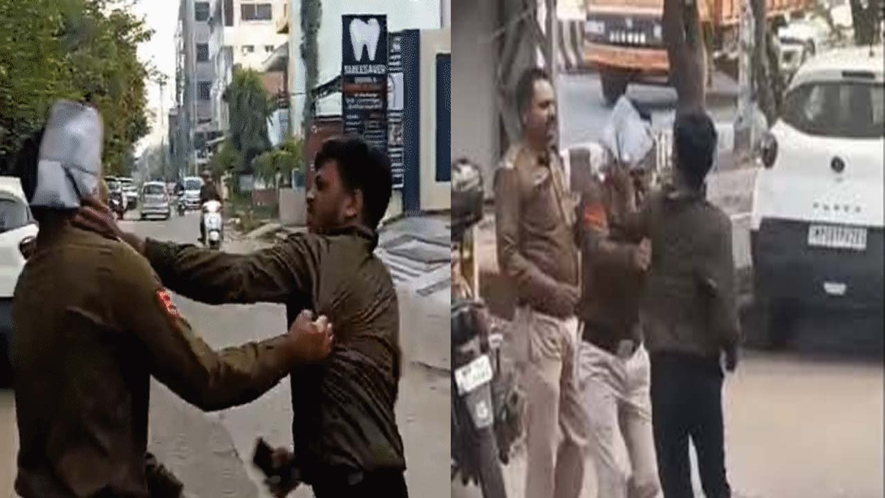 BHOPAL - फ्री में ब्रेक लगवाने के लिए कांस्टेबल ने 2 को पीटा....