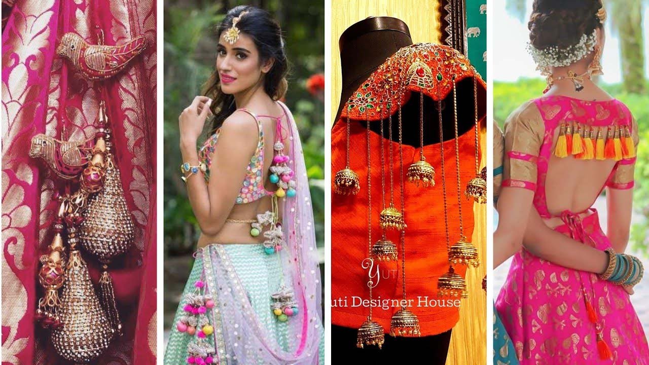 Bridal Blouse Tassel Designs: ब्राइडल ब्लाउज पर लगाएं ये स्टनिंग लटकन,ट्रेंडी लटकन से लहंगे को दें हेवी लुक