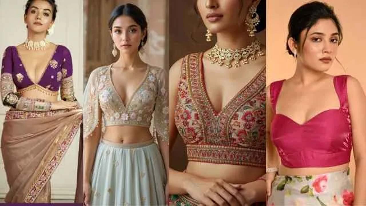 Velvet Blouse Design for Winter : पहनें वेलवेट के लेटेस्ट ब्लाउज डिजाइन